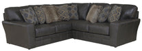 Denali - Italian Leather Match Sectional - JaxCo Furniture