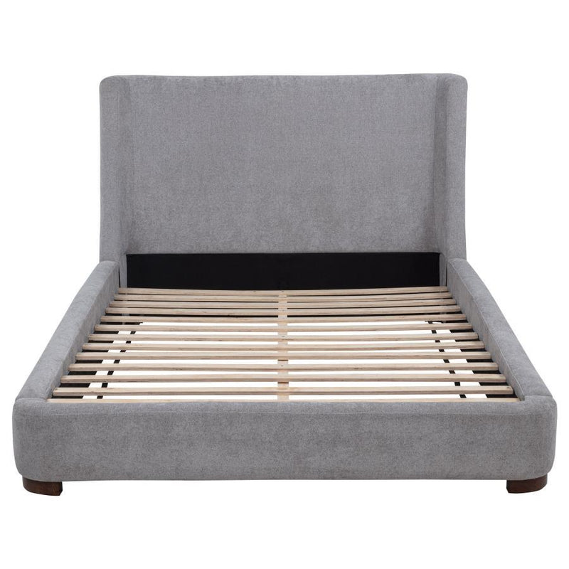 Rennes - Upholstered Wingback Platform Bed - JaxCo Furniture