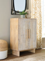 Dallinbury - Natural / White Wash - Accent Cabinet - JaxCo Furniture