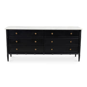 Eleanor - 6 Drawer Dresser - Black - JaxCo Furniture
