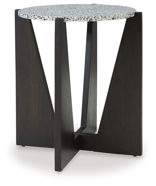Tellrich - Black / White - Accent Table - JaxCo Furniture