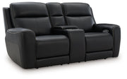 5Z-Comfort - Relaxation - Power Reclining Loveseat with Console / Adj Headrest - JaxCo Furniture
