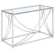 Lille - Glass Top Entryway Sofa Console Table Accents - JaxCo Furniture