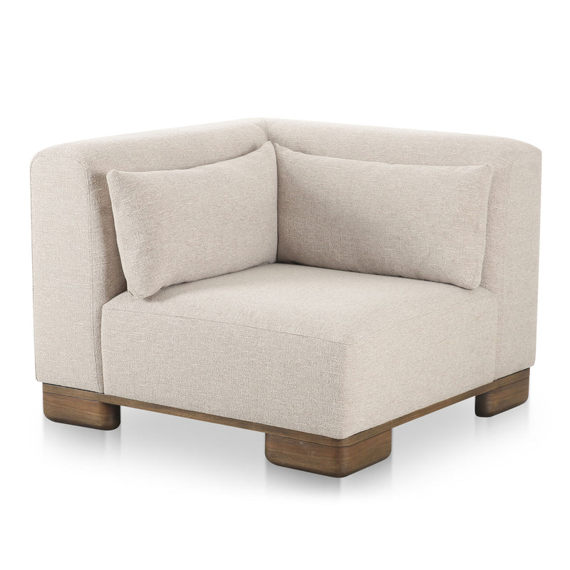 June - Corner Chair - Oatmeal - JaxCo Furniture