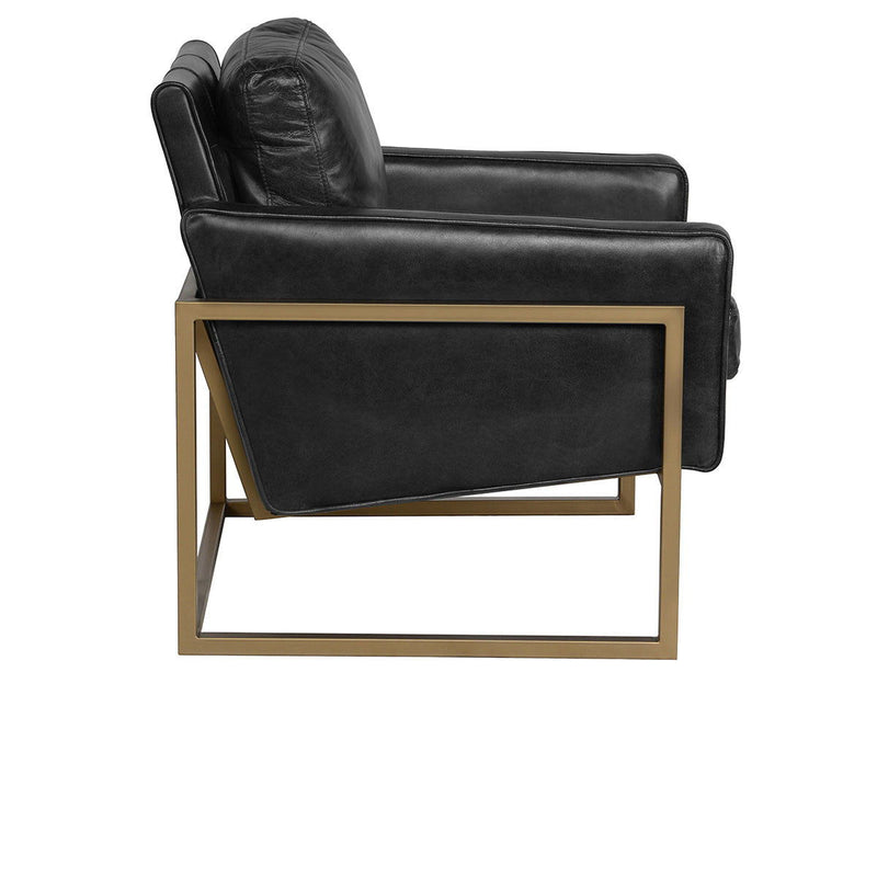 Ken - Club Chair - Black - JaxCo Furniture