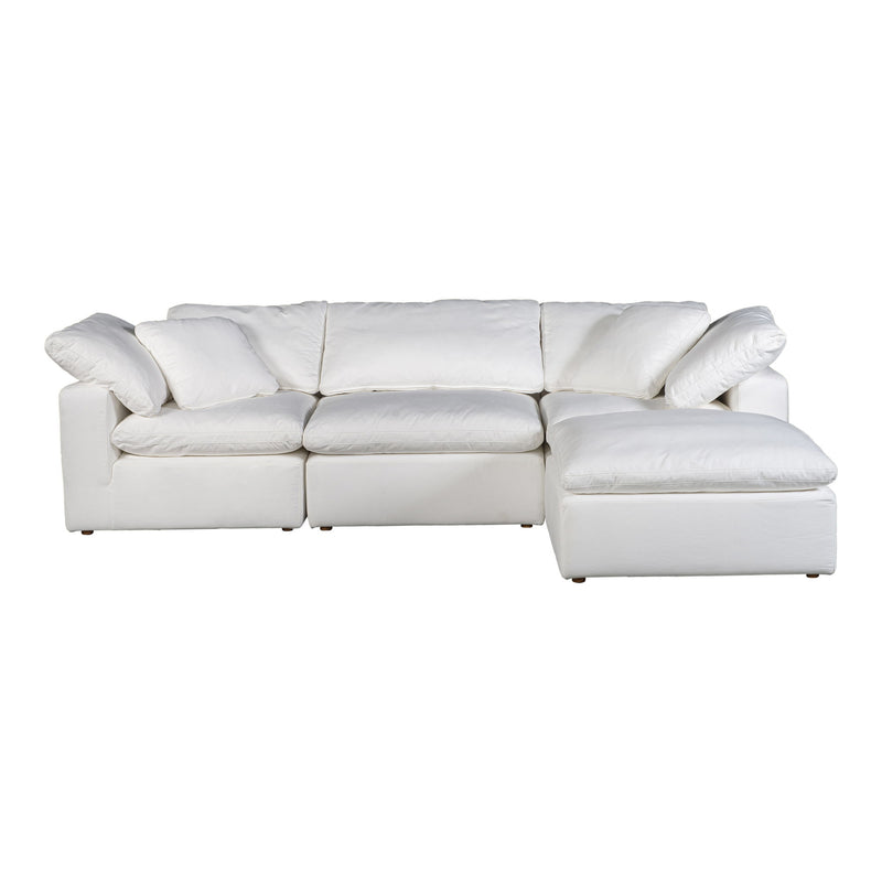 Terra - Livesmart Fabric Condo Lounge Modular Sectional - Cream - JaxCo Furniture