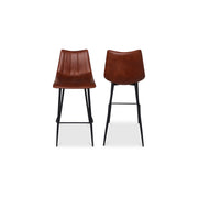 Alibi - Barstool (Set of 2) - Brown - JaxCo Furniture