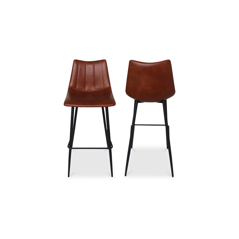 Alibi - Barstool (Set of 2) - Brown - JaxCo Furniture