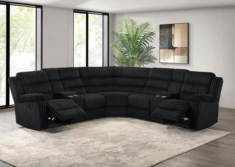 Atkinson - Upholstered Reclining Sectional Sofa - JaxCo Furniture