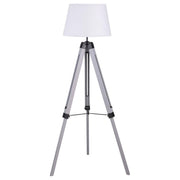 Dayton - Empire Shade Metal Tripod Floor Lamp - Gray - JaxCo Furniture