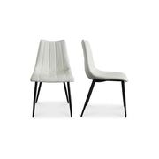 Alibi - Dining Chair (Set of 2) - Ivory - JaxCo Furniture