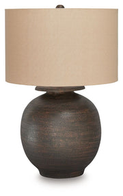 Carlenbury - Antique Brown - Metal Table Lamp - JaxCo Furniture