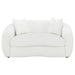 Isabella - Faux Sheepskin Upholstered Loveseat Natural - Ivory - JaxCo Furniture