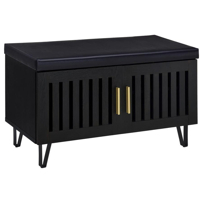 Brixton - 2-Door Padded Entryway Shoe Storage Bench - JaxCo Furniture