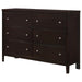 Carlton - 6-Drawer Dresser - Cappuccino - JaxCo Furniture