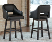 Tallenger - Upholstered Swivel Barstool (Set of 2) - JaxCo Furniture