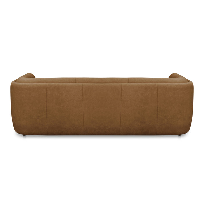 Alora - Leather Sofa - Tan