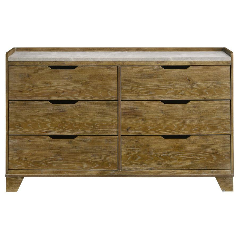 Henderson - 6-Drawer Bedroom Dresser Cabinet - JaxCo Furniture