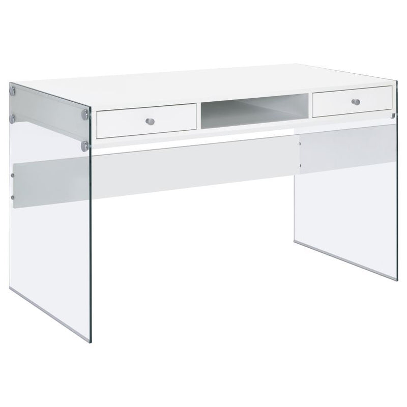 Dobrev - 2-Drawer Writing Desk - JaxCo Furniture