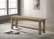Cardova - 51" Solid Wood Dining Bench - Vineyard Oak - JaxCo Furniture