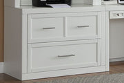 Catalina - Lateral File And Hutch - Cottage White - JaxCo Furniture