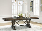 Maylee - Dark Brown - Dining Extension Table - JaxCo Furniture