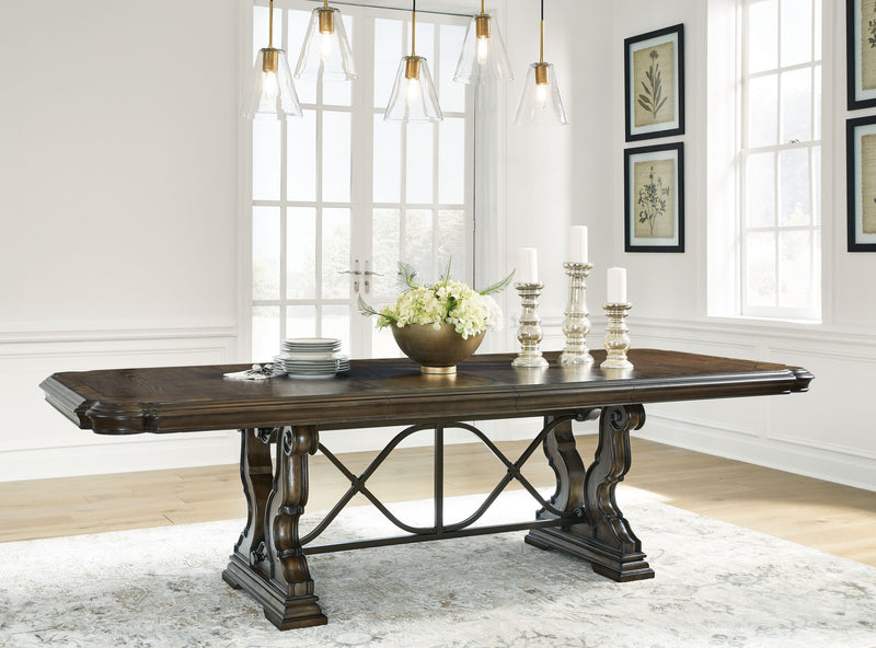 Maylee - Dark Brown - Dining Extension Table - JaxCo Furniture