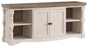 Havalance - Brown / Beige - Extra Large TV Stand - 2 Doors - JaxCo Furniture