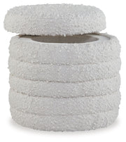 Duntler - Ivory - Storage Ottoman - JaxCo Furniture