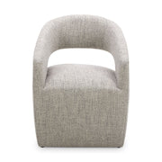 Barrow - Rolling Dining Chair - Gray Storm - JaxCo Furniture
