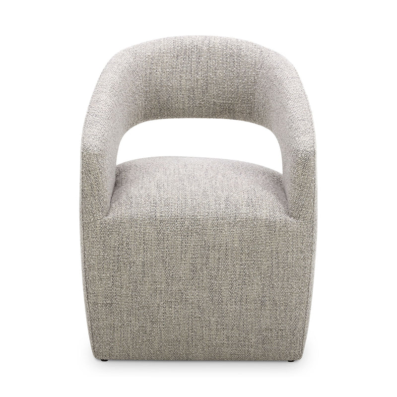 Barrow - Rolling Dining Chair - Gray Storm - JaxCo Furniture