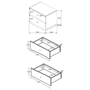 Winslow - 2-Drawer Nightstand - Smokey Walnut - JaxCo Furniture