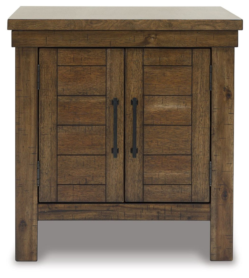 Moriville - Grayish Brown - Rectangular End Table - JaxCo Furniture