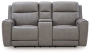 5Z-Comfort - Relaxation - Power Reclining Loveseat with Console / Adj Headrest - JaxCo Furniture