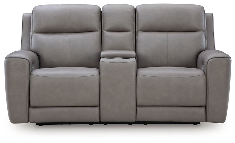 5Z-Comfort - Relaxation - Power Reclining Loveseat with Console / Adj Headrest - JaxCo Furniture