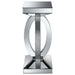 Amalia - Square Mirrored Acrylic Crystal Side End Table - Silver - JaxCo Furniture