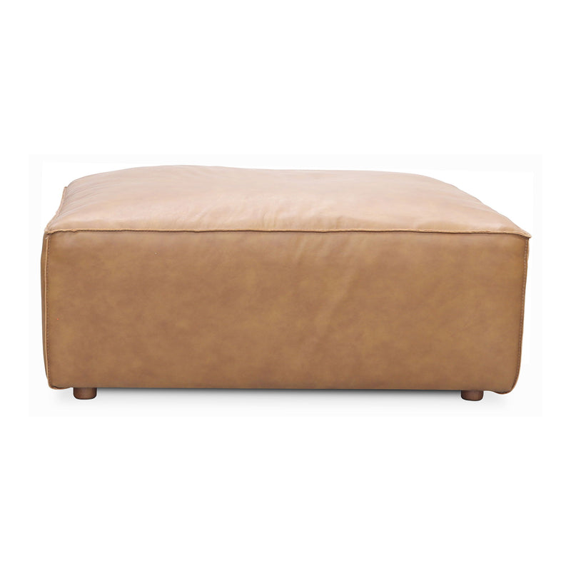 Form - Leather Ottoman - Sonoran Tan - JaxCo Furniture