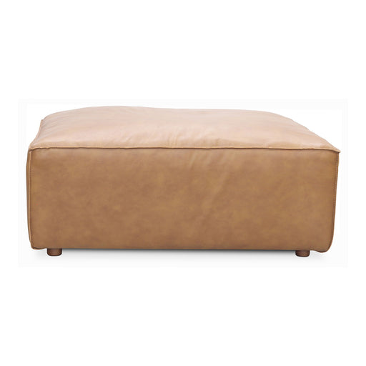 Form - Leather Ottoman - Sonoran Tan - JaxCo Furniture