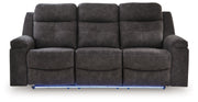 Brysonview - Reclining Sofa - Charcoal - JaxCo Furniture