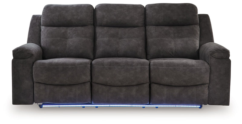 Brysonview - Reclining Sofa - Charcoal - JaxCo Furniture