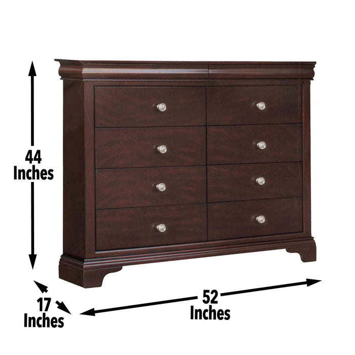 Dominique - Chesser - Dark Brown - JaxCo Furniture