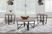 Deanlee - Grayish Brown / Black - Occasional Table Set (Set of 3) - JaxCo Furniture