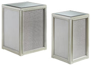 Traleena - Silver Finish - Nesting End Tables (Set of 2) - JaxCo Furniture