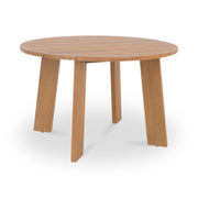 Delta - Round Outdoor Dining Table - Natural - JaxCo Furniture