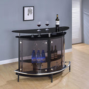 Amarillo - Freestanding Glass Top Home Bar Wine Cabinet - JaxCo Furniture
