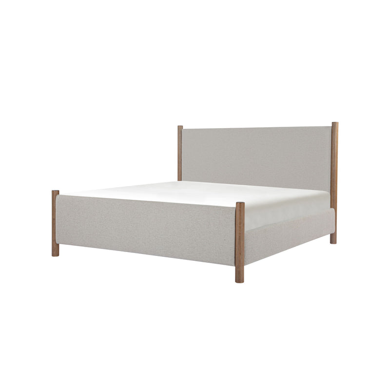 Warren - King Panel Bed - Beige - JaxCo Furniture