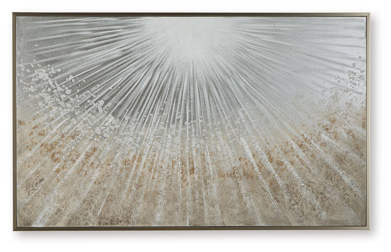 Waldard - Gray / Taupe / White - Wall Art - JaxCo Furniture