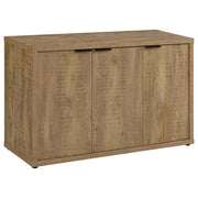 Pepita - 3 Door Engineered Wood Accent Cabinet - Mango Brown - JaxCo Furniture