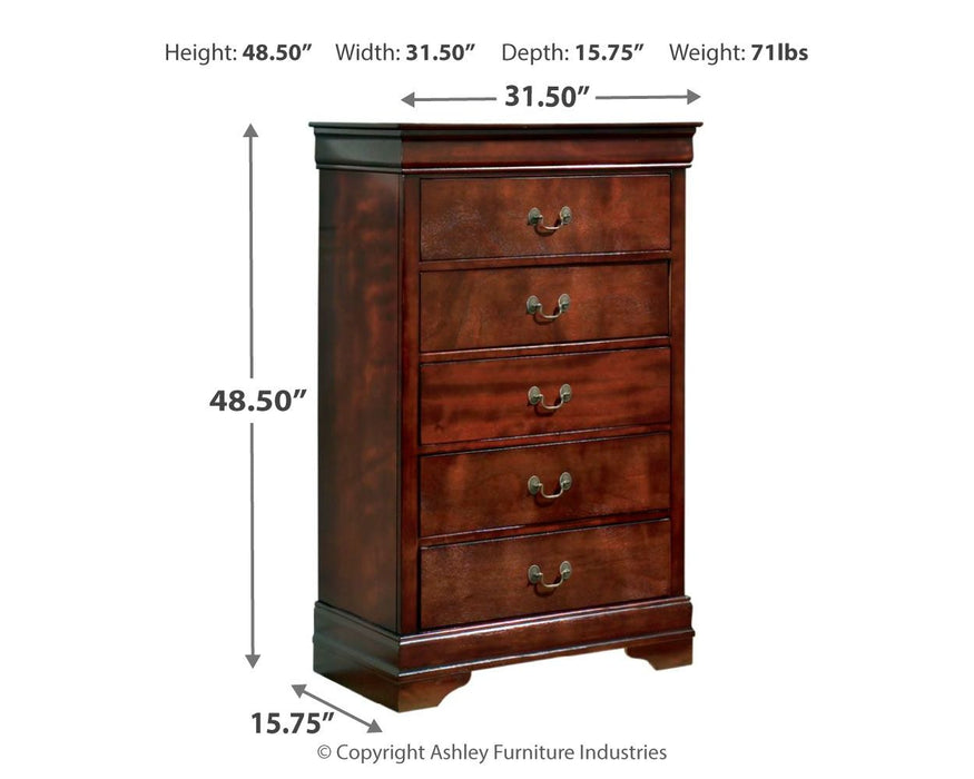 Alisdair - Reddish Brown - Chest - JaxCo Furniture