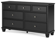 Lanolee - Black - Dresser - JaxCo Furniture